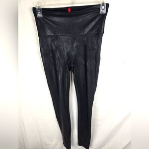 Spanx Black Shimmering Women's Leggings Sz M